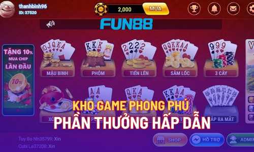 Kho game bài online đổi tiền mặt hấp dẫn